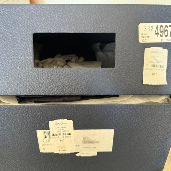 Dior Cream High-Top Sneakers - Picture 8 of 9